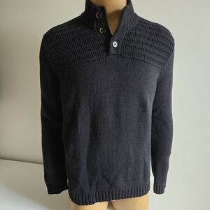 Ted Baker Navy Zip Up Sweater